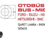 İŞARET LAMBASI KIRMIZI FORD-ISUZU- NEOPLAN -SCANIA-BMC E4 BELGELİ (1 AD )