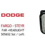 FAR SOL DODGE CHRYSLER-FARGO-STEYR E-BELGELİ (1 AD )
