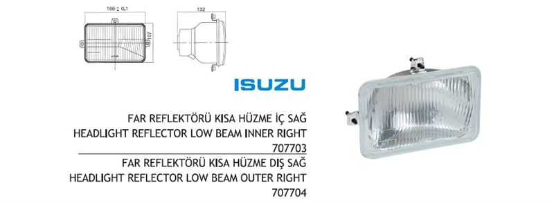 AYF.707704-1.jpg FAR ISUZU FORD 2000 .KISA HÜZME DIŞ SAĞ (1 AD ) - Görsel 1