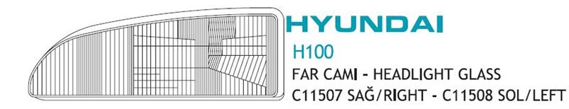 AYF.C11507-1.jpg FAR CAMI HYUNDAI H100 SAĞ (1 AD ) - Görsel 1