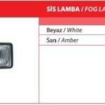 SİS LAMBASI HALOJEN SARI (1 AD )