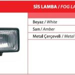 SİS LAMBASI HALOJEN SARI (1 AD )