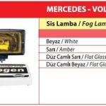 MERCEDES-VOLVO-MAN-SCANIA SİS LAMBASI SARI HALOJEN (DESENLİ CAMLI) (1 AD )