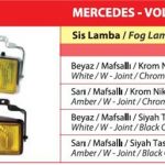 SİS LAMBASI BEYAZ HALOJEN MAFSALLI (SİYAH TAS) (1 AD )