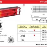 ÜNİVERSAL STOP LAMBASI PLAKASIZ (1 AD )