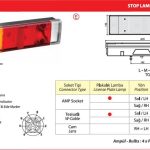 ÜNİVERSAL STOP LAMBASI PLAKASIZ  SOKETLİ  DF (1 AD )