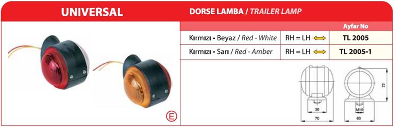 AYF.TL2005-1-1.jpg DORSE LAMBA KIRMIZI-SARI (1 AD ) - Görsel 1