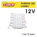 CARUB LAMBA BEYAZ LED 12V CAMLI SOFT PARMAK 1 SET 10 ADET (1 AD )