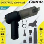 CARUB OTO ARAÇ SÜPÜRGESİ 60 WATT ŞARJLI LÜX (1 AD )