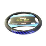 CARUB DİREKSİYON KILIFI 38CM SİYAH-MAVİ FOSFORLU (1 AD )