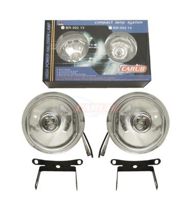 BR3016001-1.jpg SİS LAMBASI 12V 9CM OBEN YUVARLAK BEYAZ (1 AD ) - Görsel 1