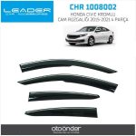 KROMLU CAM RÜZGARLIĞI HONDA CIVIC 2015-2021 (4 PARÇA) (1 TK )