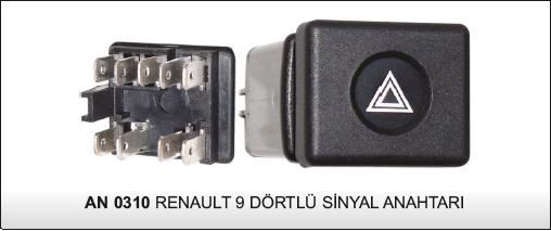 DD-AN-0310-1.jpg ANAHTAR FLAŞÖR RENAULT 9 (1 AD ) - Görsel 1