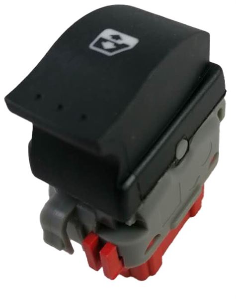 DD-AN-0412-1.jpg CAM KALDIRMA ANAHTARI SAĞ KIRMIZI RENAULT TRAFIC/CLIO MASTER II 6 FİŞ (1 AD ) - Görsel 1