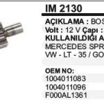 KOLLEKTÖR MERCEDES SPRINTER /VW LT 35 / GOLF BOSCH TİP (1 AD )