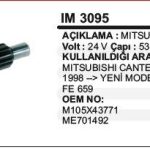 KOLLEKTÖR 24V 13 DİŞ MITSUBISHI YM CANTER 98-> MITSUBISHI TİP (1 AD )