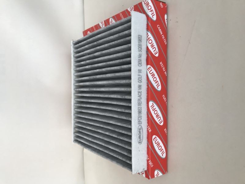 EFC519653-1.jpg KARBONLU POLEN FILTRESI VW GOLF VII CRAFTER II TİGUAN II SKODA KAROQ KODİAQ OCTAVİA III SUPERB III S EAT LEON III ATECA AUDI A3 CABRYOLET Q2 TT (1 AD ) - Görsel 1