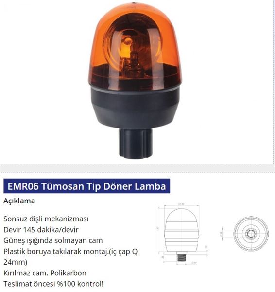 EMR-06-1.jpg 12V DÖNER LAMBA TÜMOSAN TİP (1 AD ) - Görsel 1