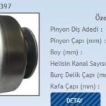 MARŞ DİŞLİSİ 10 DİŞ 5 KANAL VALEO TİPİ DACIA LOGAN/RENAULT CLIO- MEGANE2 DİZEL/FORD FIESTA (1 AD )