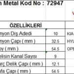 MARŞ DİŞLİSİ 10 DİŞ 9 KANAL VALEO TİPİ KIA 350 HYUNDAI STAREX OPEL MOVANO RENAULT MASTER TAM FREZE (1 AD )