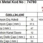 MARŞ DİŞLİSİ 12 DİŞ 12 KANAL FORD TRANSIT YM FREZE AZ ICTE TERS DONUSLU T.DÖN. DS=12 DKÇ=37,5 BOY=47 KS=12 BDÇ=12,1 GÇ=50 (1 AD )