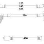 BUJİ ve BOBİN KABLOSU FIAT DOGAN S SX SLX / KARTAL S SLX / ŞAHİN S 1.4 - 1.6 8V (DÜZ MOTOR) (1 TK )