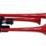 24V HAVALI KORNA KIRMIZI 3 BORULU DÜZ (1 AD )