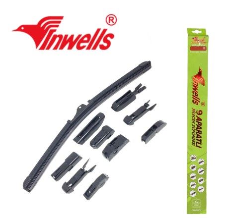 INW018031-1.jpg 380MM 9 APARATLI BANANA TİP SİLECEK SÜPÜRGESİ (1 AD ) - Görsel 1