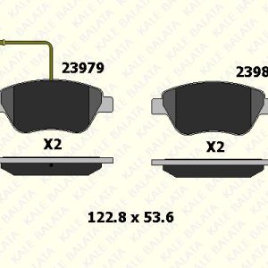 FREN BALATA TEK FİŞLİ FIAT LINEA 1.3 -STILO-BRAVO-SIENA-PALIO-ALBEA 1.2/1.4/1.6/1.9D M.JET 1 (1 TK )