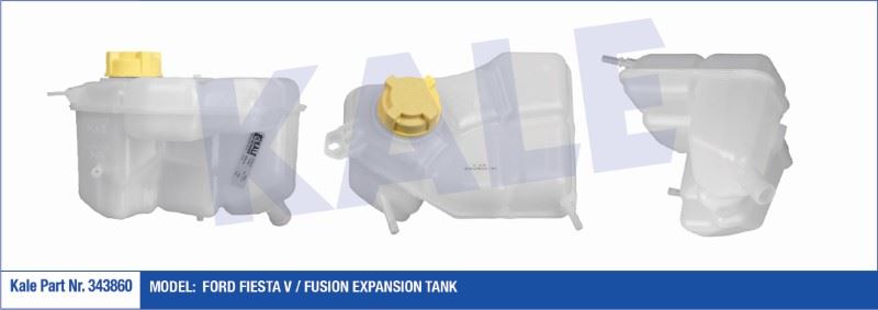KL343860-1.jpg GENLEŞME TANKI (RADYATÖR EK DEPO) KAPAKLI FORD FIESTA V / FUSION (1 AD ) - Görsel 1