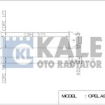 TURBO RADYATÖRÜ (INTERCOOLER) FIAT BRAVO II DOBLO PRATICO PUNTO PUNTO EVO GRANDE PUNTO (572X127X50) (1 AD )