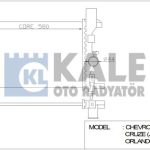 BRAZING SU RADYATÖRÜ OPEL ASTRA J 1.4/1.6/1.8 09- CHEVROLET CRUZE 1.6(579X397X16) AL/PL/BRZ (1 AD )