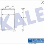 RADYATÖR (ÇERÇEVESİZ) (MT) DAF CF 85 FA /CF 85 FAR /CF 85 FAG /CF 85 FAT /CF 85 FAC /CF 85 FAX / AL/BRZ (950X608X48) (1 AD )