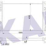 RADYATÖR [AL/MKNK] RENAULT MEGANE II 02=>/ SCENIC II /GRAND SCENIC II 1.5-1.9DCI-1.4-1.6-2.0 16V 03- (1 AD )