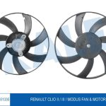 FAN MOTORU MOTOR  RENAULT CLIO II / III / MODUS (1 AD )