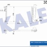 RADYATÖR CITROEN XSARA 1.4-1.6-1.8-2.0 98=>00 / ZX 92=> / PEUGEOT 306 1.4-1.6-1.8 97=>98 AL/PL (1 AD )