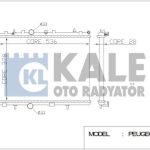 RADYATÖR PEUGEOT 301/207/208 2008 CITROEN C2 C3 C-ELYSEE PARTNER TEPEE(378X538X26) AL/PL/BRZ (1 AD )
