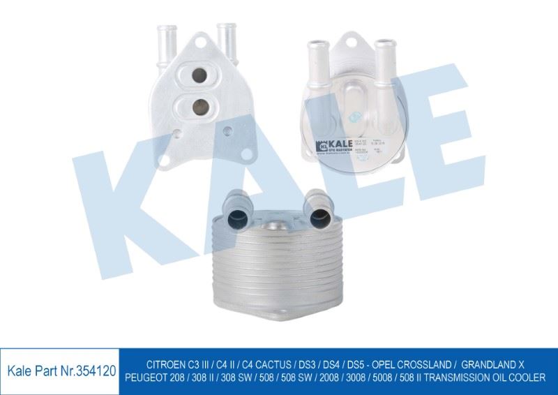 KL354120-1.jpg ŞANZIMAN YAĞ SOĞUTUCU CITROEN C3 III C4 II/ CACTUS DS3 DS4 DS5 PEUGEOT 308 5008 EOT 208 308 II 308 SW 508 SW 2008 3008 5008 508 II (1 AD ) - Görsel 1