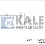 KLİMA RADYATÖRÜ FIAT DOBLO IDEA PUNTO  1.2/1.3/1.4 (586X288X16) AL/AL (1 AD )