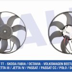FAN MOTORU MOTOR (BÜYÜK) VW CADDY GOLF/JETTA/PASSAT/POLO/ MONTAJ YERİ: SOL (220W 363MM) (1 AD )