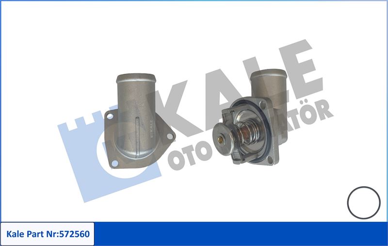 KL572560-1.jpg (92 °C) TERMOSTAT + FLANŞ OPEL ASTRA F / CORSA B / TIGRA / VECTRA B - CHEVROLET TIGRA (92 °C) TERMOS °C) TERMOS (1 AD ) - Görsel 1