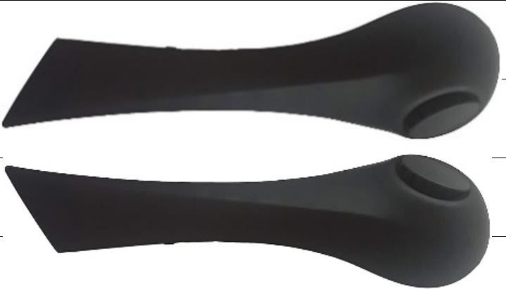 KR-585-1.jpg KAPI İÇ KOLÇAK KAPAK TAKIM SİYAH SOL- SAĞ RENAULT MEGANE 2 (1 AD ) - Görsel 1