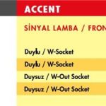SİNYAL LAMBA HYUNDAI ACCENT / SOL (1998-2000) (DUYSUZ) (1 AD )
