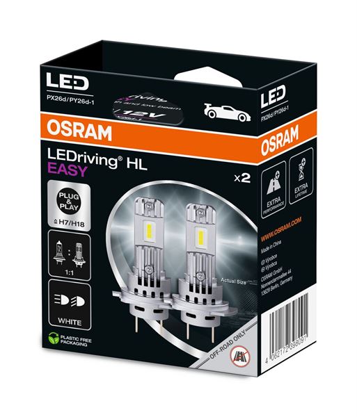 OSRAM-64210DWESY-2HB-2.jpg 64210DWESY2-2HB 16W12V PX26D HFB2 OSRAM AMPULH7/H18 EASY (1 TK ) - Görsel 1