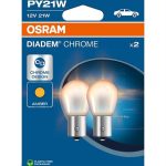 7507DC-2BL DIADEM Chrome 21W 12VBAU15S10XBLI2QR2BOSRAM AMPULPY21W (1 TK )