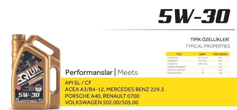 QLUK-5W-30-5L-2.jpg 5 LİTRE 5W30 MOTOR YAĞI (5 LT ) - Görsel 1