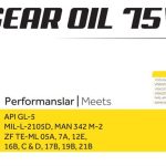 75W/80 DİŞLİ YAĞI  - 14 KG (1 AD )