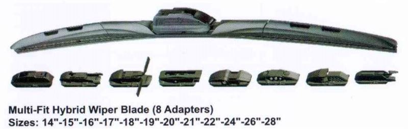 S92814-1.jpg SİLECEK SÜPÜRGESİ (8 APARATLI) HYBRID 350 MM 14" (1 AD ) - Görsel 1