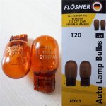 12V TEK DUY (93 TİPİ) SARI 21W DİPSİZ  ORJİNAL AMBER CAM (T20) AMPUL (2 AD )