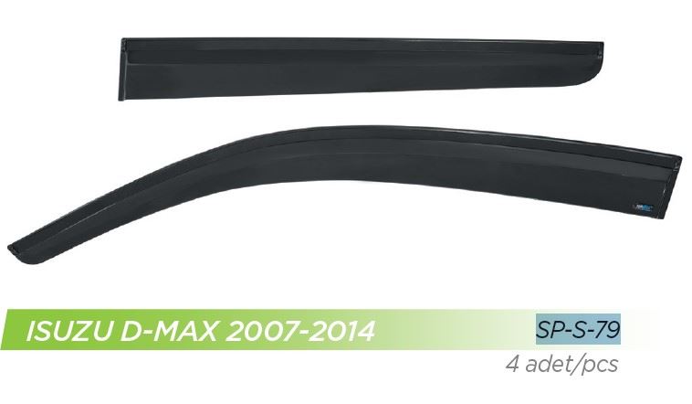 SP-S-79-1.jpg CAM RÜZGARLIĞI ISUZU D-MAX 2007-2014 ÖN-ARKA SPORT STYLE (1 TK ) - Görsel 1